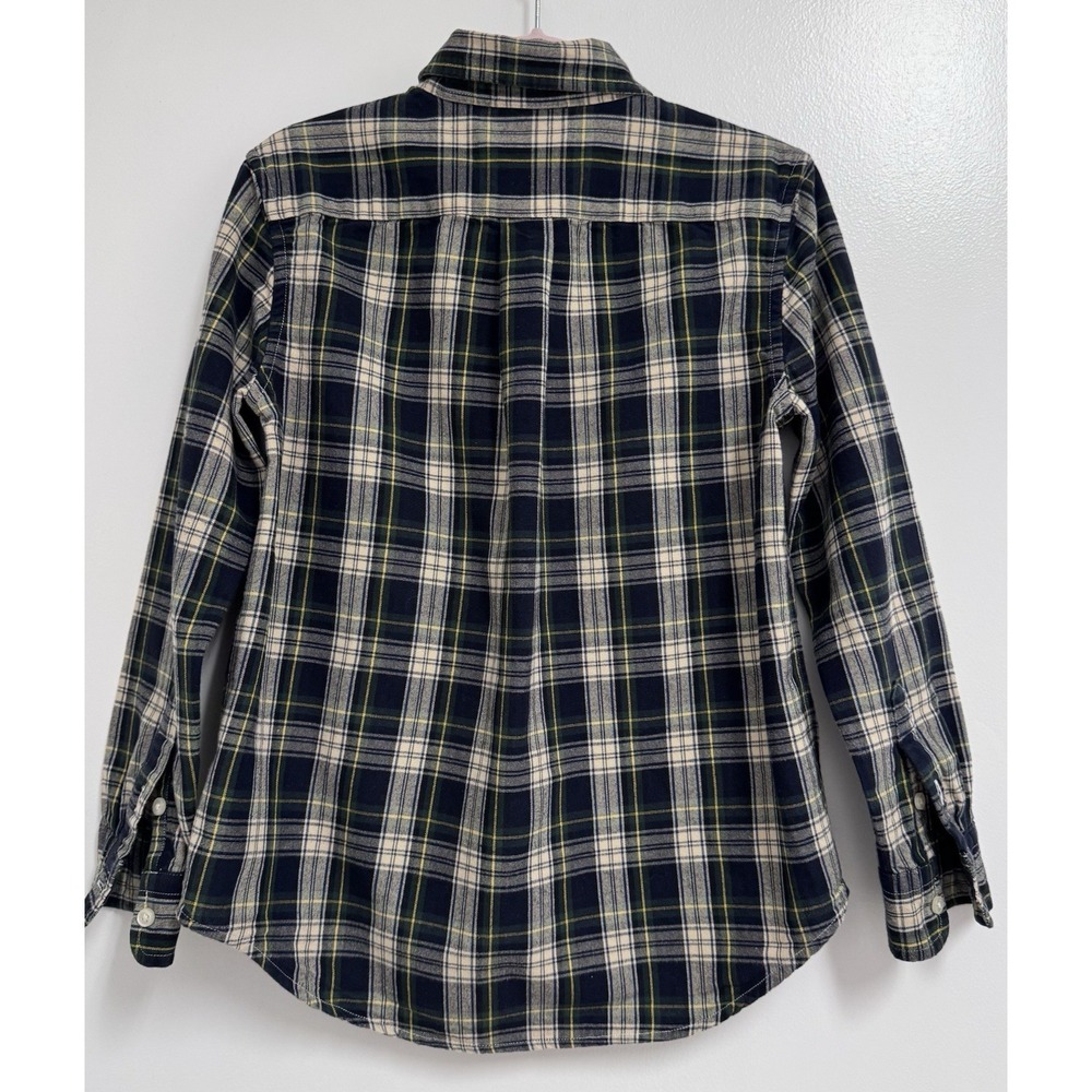 Polo Ralph Lauren Boys Green Plaid Brushed Oxford Button-Down Shirt Size 7 - Picture 3 of 6